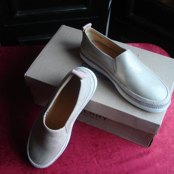 Sperry Shoes - Sperry Women's Rey Jute Leather Slip-On, Size 5.5